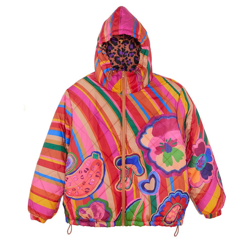 FARM Rio Lisa Reversible Puffer Jacket - Picture 14 of 15